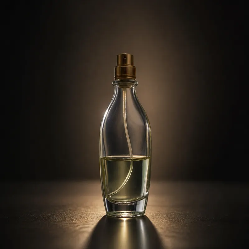 عطر بنمط إضاءة استوديو احترافية — المنتج نفسه بمشهد احترافي